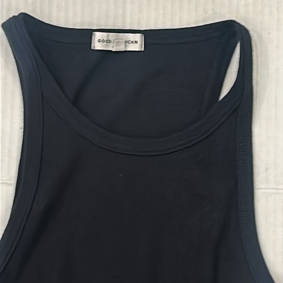 NWOT GOOD AMERICAN RACERBACK TANK RIBBED BODYSUIT In Black Size 3 - Picture 9 of 14